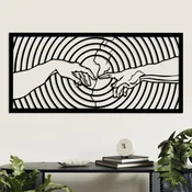 Wallity Zidna dekoracija Michelangelo, 85x39 cm, 1.5 mm, Crna