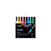 Dekorativni marker, komplet, 0,9-1,3 mm, UNI Posca PC-3M, 8 različnih barv, 8 kosov