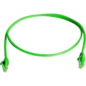 Telegärtner RJ45 omrežni priključni kabel CAT 6 U/UTP 25 m zelene barve z zaščito pred gorenjem, brez halogena Telegärtner