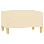 Vidaxl Stolček za noge krem 70x55x41 cm blago