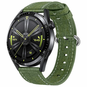 BStrap Denim pašček za Xiaomi Amazfit Bip, olive green