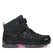 Trekking čevlji CMP Kiruna Mid FitGo Fleece Wp 3Q57894J Črna