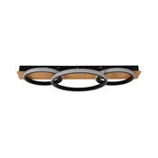 LED Stropna svetilka ROWENA LED/18W/230V črna/rjava