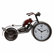Galda pulkstenis Home ESPRIT Crvena Metal Kristal Drvo MDF Motorcikl Vintage 32,5 x 10 x 18 cm