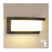 Brilagi-LED Spoljašnje zidno svetlo sa senzorom BRICKY LED/12W/230V antracit IP54