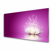 tulup.si Steklena slika Lotus cvet 140x70 cm 2 obešalnika