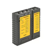Delock DeLOCK 86407, tester omrežnih kablov, črn