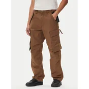 G-Star Raw Hlače iz tkanine R-3N D25224-D191 Rjava Straight Fit