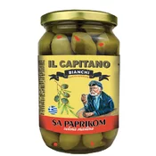 IL CAPITANO Zelene masline sa paprikom, 720g