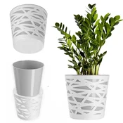 KADAX Vložek za cvetlični lonec iz plastike 15 cm, siv