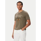 Aeronautica Militare Majica 262TS2582UJ00750 Khaki Regular Fit