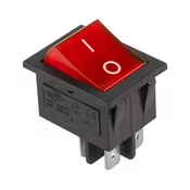 CABLETECH Kolijevkasti prekidac IRS-201-1A crveni