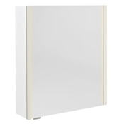 SAPHO Elegantna Kopalniška Galerka ALIX z LED Osvetlitvijo – 66x70x17,5 cm, Bela, Univerzalna Montaža