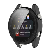 Tvrda TPU maska sa zaštitnim staklom za Huawei Watch 3 Pro - crna