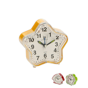 LOWELL Otroška budilka 10x4x9cm/hiška, roža, zvezda/pvc, inox