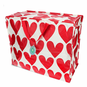 Škatla za shranjevanje oblačil iz reciklirane plastike 58x28x48 cm Hearts – Rex London