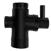 Preklopnik za prho F3/4-M1/2 xM3/4, črna mat - Aqualine - 72 - 14