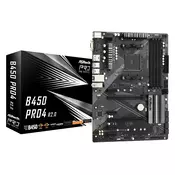 Asrock B450 Pro4 R2.0 AMD B450 Priključnice AM4 ATX