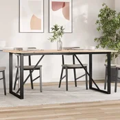 shumee vidaXL Jedilna miza s kvadratnimi nogami, 180x90x75 cm