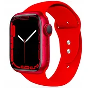 shumee GUMIJAST ŠPORTNI PASČEK ZA APPLE WATCH 3 4 5 6 7 8 9 SE 38/40 MM RDEČ