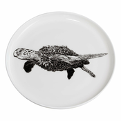 Bijeli porculanski tanjur Maxwell & Williams Marini Ferlazzo Morska kornjača, o 20 cm