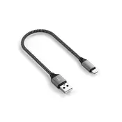 SATECHI USB-A to Lightning Braided Cable 25cm - Grey