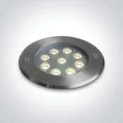 VGRADNA LED TALNA SVETILKA IP67 9x1W WW 24V DC DM69076C/W