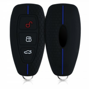 Silikonska navlaka za kljuceve auta za Ford Ford - crna - 33650