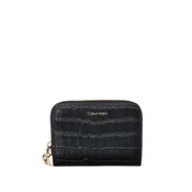Denarnica CALVIN KLEIN Croc - črna