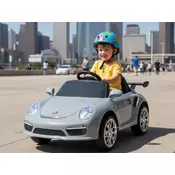 Porsche RUF CTR3 Sivi Automobil za decu Licencirani ( EVA Gume i Kožno sedište )