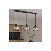 Brilagi - Luster na sajli 3xE27/60W/230V crna/zadimljeno-siva