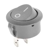 Konektor okrugli prekidac R5 0-1 sivi 6A/250V