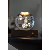 Led brezžična svetilka Gingko Design Amber Crystal Light