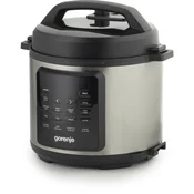 GORENJE GMC6SBK - Večfunkcijski električni lonec 6 l, 8 v 1, 1000 W/230 V, nerjaveče jeklo
