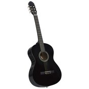 vidaXL Klasicna gitara za pocetnike crna 4/4 39 od drva lipe