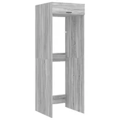 Vidaxl Omara za pralni stroj 2 pcs Siva Sonoma 67,5 x 68 x 200 cm