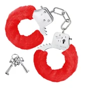 Metalne Lisice Sa Krznom Toyz Red