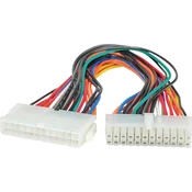 ROLINE Roline tok priključni kabel [1x 24-polni električni moški konektor ATX - 1x 24-polni električni ženski konektor ATX] 0.30 m pisana, (20414789)