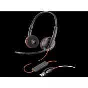 HP Slušalice Poly BW 3220 Stereo USB-C HS +USB-C, A, Crne