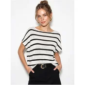 Bianco Lucci Top Strickoberteile črna/bela