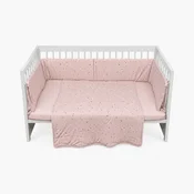 Lillo&Pippo punjena posteljina 3/1, Terrazzo Pink