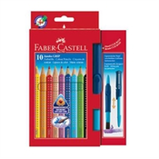 FABER-CASTELL BARVICE FABERCASTELL JUMBO GRIP 1/10 + ČOPIČ