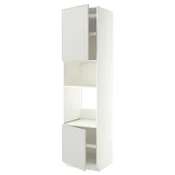 METOD Visoki element za ugradne uredaje, bela/Aspudden svetlosiva, 60x60x240 cm