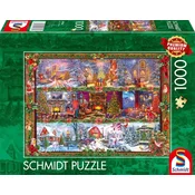 Schmidt Puzzle Božični pozdrav 1000 kosov