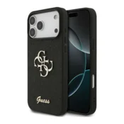 Maska Guess Fixed Glitter Big 4G za iPhone 17 Pro Max/ 18 Pro Max crna