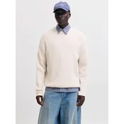 JACK & JONES Pulover JORFREDERIKSBERG OLLIE volneno bela