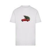 Mister Tee Majica Christmas Tree Pickup  jelka / rdeča / črna / bela