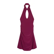 Bershka Obleka temno roza