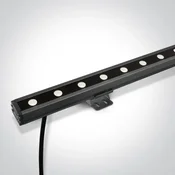LED STENSKA SVETILKA 24x1W CW 20x60deg LEČA IP66 24V TEMNO SIVA DM7055B/C