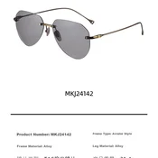 Molake Unisex naocare za sunce, Zlatno-sive